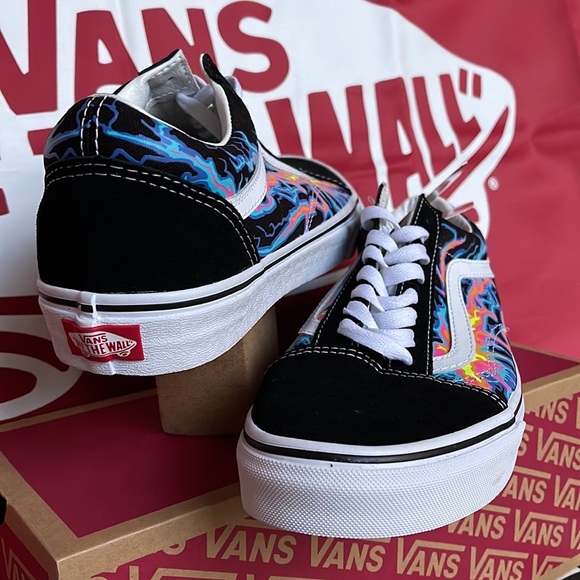 Vans Old Skool Electric Flame Black/True White WMNS sneakers - Picture 9 of 16